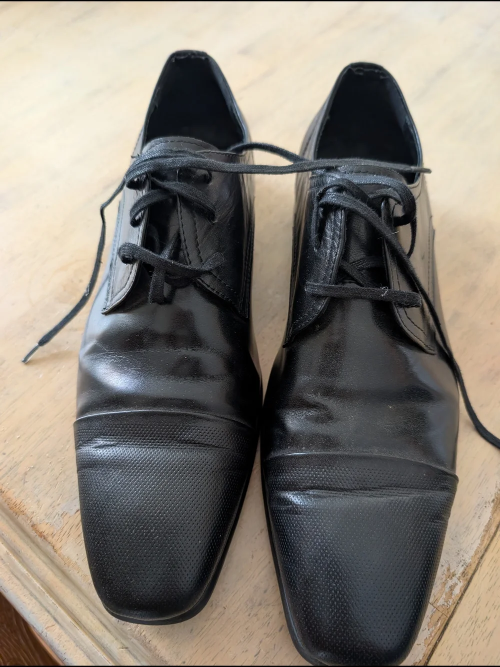 Kenneth Cole Men's Black Lace-Up Dress Shoes